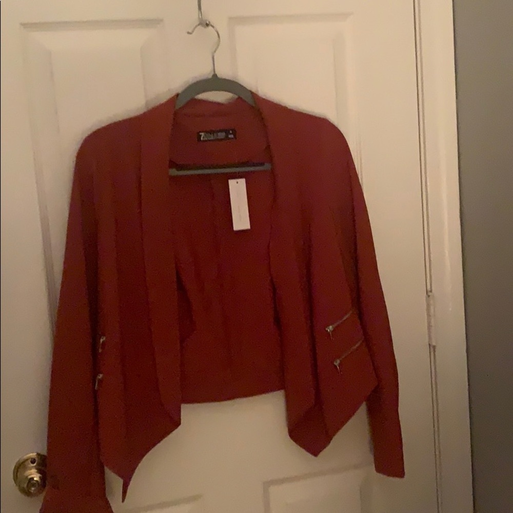 New York and company, orange jacket